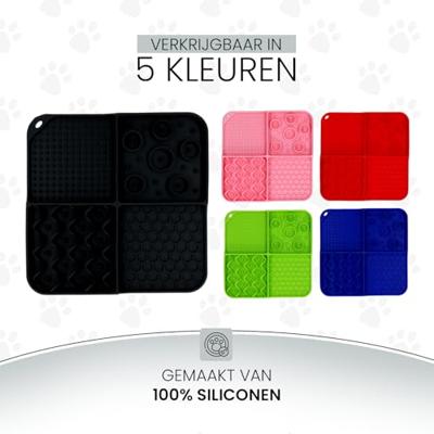 Eat Slow Live Longer Lick Mat Dimensions Rectangle Grey