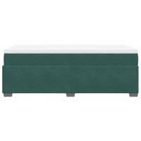 Boxspring met matras fluweel donkergroen 90x190 cm - thumbnail