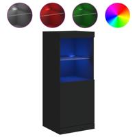 Dressoir met LED-verlichting 41x37x100 cm zwart - thumbnail