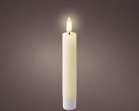 Lumineo leddinerkaars d2h14cm 2st creme - thumbnail