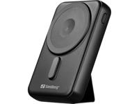 Sandberg Mag Wireless Powerbank 10000 10000 mAh Draadloos opladen Zwart - thumbnail