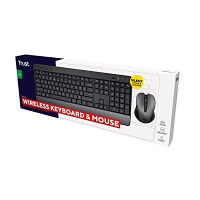 Trust Trezo draadloze deskset, uit gerecycleerd kunststof, qwerty
