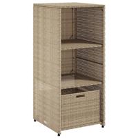Tuinkast 50x55x115 cm poly rattan beige - thumbnail