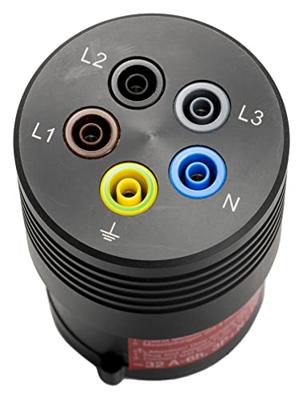 Benning BENNING TA 7-32 Meetadapter CEE-stekker 32 A 5-polig - Bus 4 mm Zwart