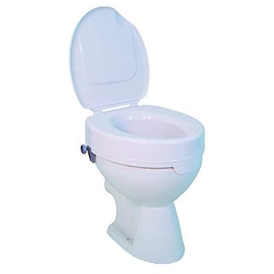 Toiletverhoger Ticco 2G 10 cm met Deksel | Drive | WC verhoger | WC verhoging | Met klemmen | Wit | 523400000 Toiletverhoger Ticco 2G 10 cm met Deksel | Drive | WC verhoger | WC verhoging | Met klemmen | Wit | 523400000