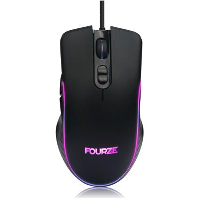 FOURZE GM120 muis Ambidextrous USB Type-A Optisch 4800 DPI FOURZE GM120 muis Ambidextrous USB Type-A Optisch 4800 DPI