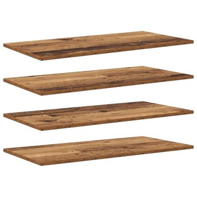 Boekenplank Bord 4 pcs Bruin 100 x 40 x 1.5cm Spaanplaat