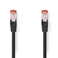 Nedis CAT6 Netwerkkabel | RJ45 Male | RJ45 Male | S/FTP | 2.00 m | Rond | LSZH | Zwart | Label - CCGL85221BK20 - thumbnail