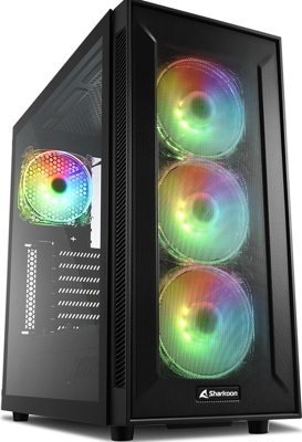 Sharkoon TG6M RGB Tower PC-behuizing Zwart