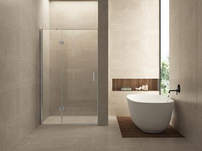 Nis swingdeur Wiesbaden 80x200cm + vast paneel 8mm NANO coating