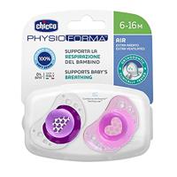 Chicco Fopspeen Physio Air Junior Siliconen Groen/roze 2 Stuks - thumbnail