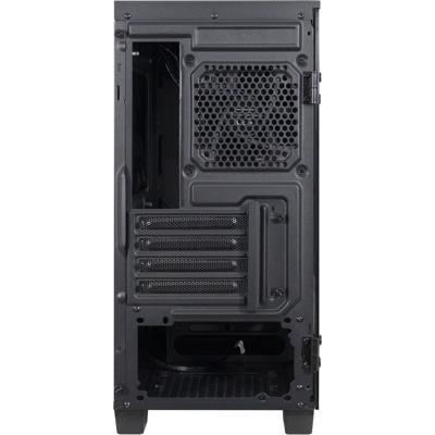 Inter-Tech x-608 infinity micro midi tower behuizing (zwart | 1x usb-a | 1x usb-c | rgb | window)