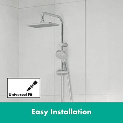 Hansgrohe Regendouche set Vernis Shape Showerpipe 280 1 Jet met badthermostaat Chroom