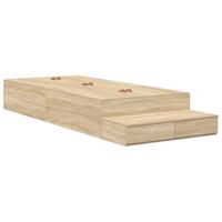 Opbergbedframe Sonoma Eiken 236.5 x 90 x 31.5 cm Bewerkt hout - thumbnail
