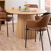 Sohome Ronde Eettafel 'Olivier' Eiken, 120cm, kleur Naturel - thumbnail