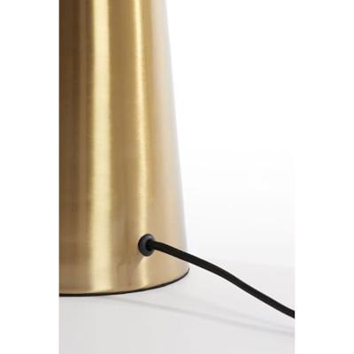 Light & Living TafellampPleat goud met bruin Ø 30cm - 1882164 - thumbnail