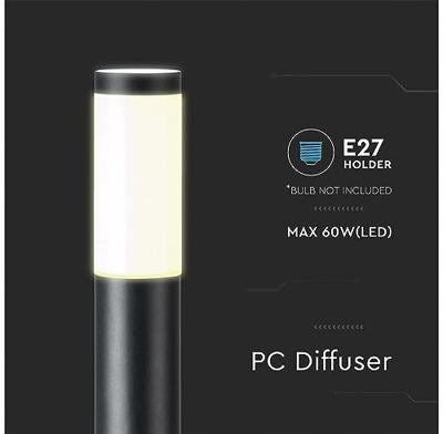 Dally XL LED sokkellamp - 110cm - IP44 waterdicht - E27 fitting - Buitenlamp - Padverlichting - Zwart - Staande buitenlamp Dally XL LED sokkellamp - 110cm - IP44 waterdicht - E27 fitting - Buitenlamp - Padverlichting - Zwart - Staande buitenlamp