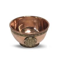 Offerschaal Messing Flower of life - thumbnail