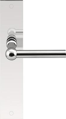 Formani FERROVIA FVL110P236SFC deurkruk L-model ongeveerd op schild blind - gepolijst RVS