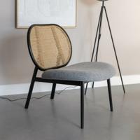 Zuiver Fauteuil 'Spike' Rotan en stof - thumbnail