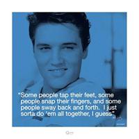 Kunstdruk Elvis Presley - iQuote All Together 40x40cm - thumbnail