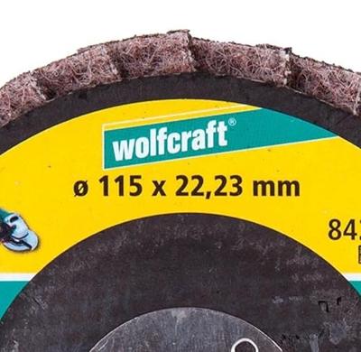 Wolfcraft Lamellenschijf | Met vlies | Grof | Ø115 x 22mm | 1 stuk - 8422099 Wolfcraft Lamellenschijf | Met vlies | Grof | Ø115 x 22mm | 1 stuk - 8422099