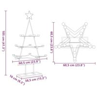Kerstdecoratie kerstboom 105 cm metaal zwart - thumbnail