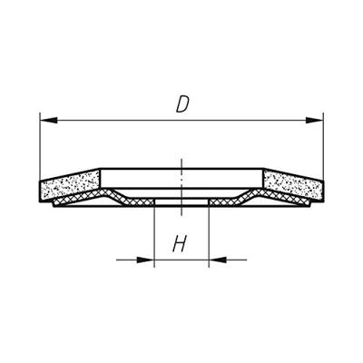 LUKAS-ERZETT A27181250801406 Lamellenschuurschijf Diameter 125 mm Boordiameter 22.23 mm 10 stuk(s)