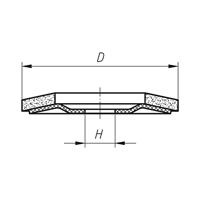 LUKAS-ERZETT A27181250801406 Lamellenschuurschijf Diameter 125 mm Boordiameter 22.23 mm 10 stuk(s) - thumbnail