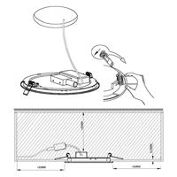 Eglo Led inbouwspotFueva 5 IP44 - Ø 16,6cm wit - 99203 - thumbnail