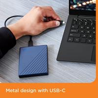 WD My Passport Ultra 2 TB Externe harde schijf (2,5 inch) USB-C Blauw WDBC3C0020BBL-WESN - thumbnail