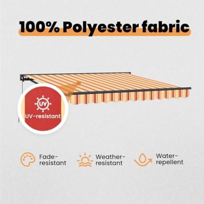 VidaXL Inklapbaar zonnescherm multikleur 300 x 250 cm