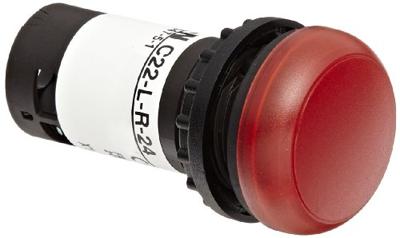 Eaton C22-L-R-24 Signaallamp Plat Rood 24 V DC/AC 1 stuk(s)