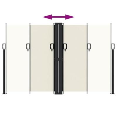 VidaXL Windscherm uittrekbaar 160x1000 cm crèmekleurig VidaXL Windscherm uittrekbaar 160x1000 cm crèmekleurig