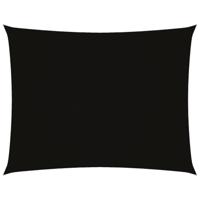 VidaXL Zonnescherm rechthoekig 3x4 m oxford stof zwart - thumbnail