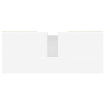 Badkamerkast 80x33x60 cm bewerkt hout wit