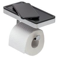 Toiletrolhouder met Planchet Geesa Frame Zwart Chroom Geesa - thumbnail