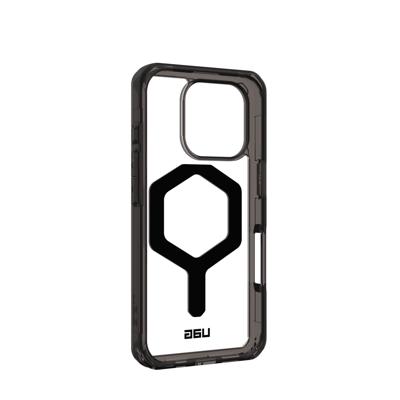 Urban Armor Gear Plyo Backcover Apple iPhone 16 Pro Zwart, Transparant Inductieve lading, MagSafe compatible, Stootbestendig