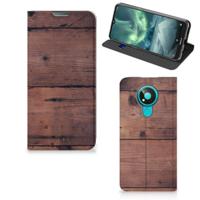 Nokia 3.4 Book | Wallet Case | Old Wood - thumbnail