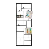 Wandrek XXL met clips - 150x55 cm - zwart - thumbnail