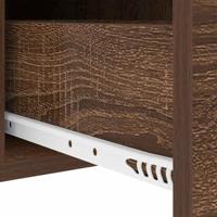 Nachtkastje bruin eikenkleur 30 x 48 x 61 cm Bewerkt hout - thumbnail