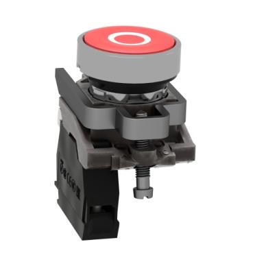 Schneider Electric XB4BA4322 XB4BA4322 Druktoets 600 V 6 A Moment (l x b x h) 52 x 30 x 47 mm IP66, IP67, IP69, IP69K 1 stuk(s)