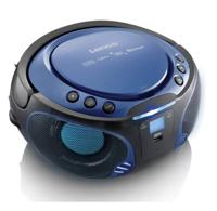 Lenco Boombox SCD-550 Blauw draagbaar met discolichteffect, FM-radio, USB Playback, Bluetooth, AUX-ingang, hoofdtelefoonaansluiting Blauw,Blauw/Zwart - thumbnail