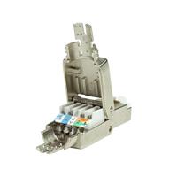 LogiLink MP0080-CAT MP0080 veldconfectioneerbare RJ45-stekker CAT 8.1-EconLine, grijs, roestvrij staal - thumbnail