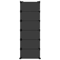 Schoenenrek 94,5x36,5x106 cm polypropeen zwart - thumbnail