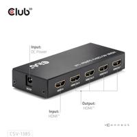 club3D CSV-1385 HDMI Adapter [1x HDMI-bus - 4x HDMI-bus] Zwart - thumbnail