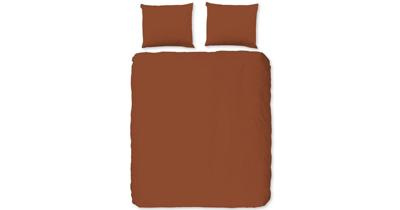 Good Morning Dekbedovertrek "uni dessin" - Terra - (200x200/220 cm) - Katoen Good Morning Dekbedovertrek "uni dessin" - Terra - (200x200/220 cm) - Katoen
