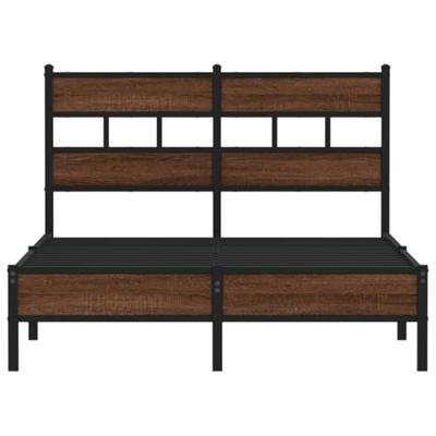 Bedframe zonder matras bewerkt hout bruin eikenkleur 120x190 cm