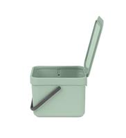 Brabantia Sort & Go Afvalemmer 6L Jade Groen - thumbnail