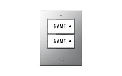 m-e modern-electronics 41304 Zender voor Draadloze deurbel Verlicht, Met naambord